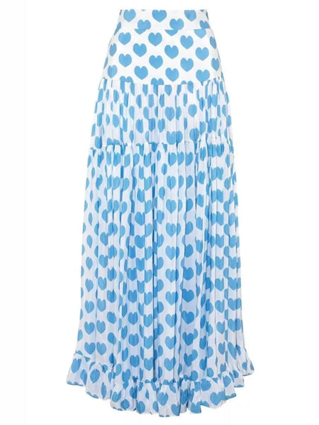 Printed One-Piece Swimwear and Skirt Set - Image 7