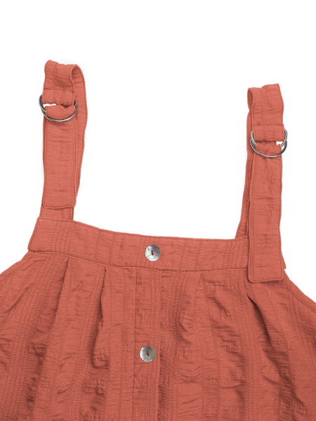 Perfee Texture Square Neck Wide Strap Mini Dress - Image 7
