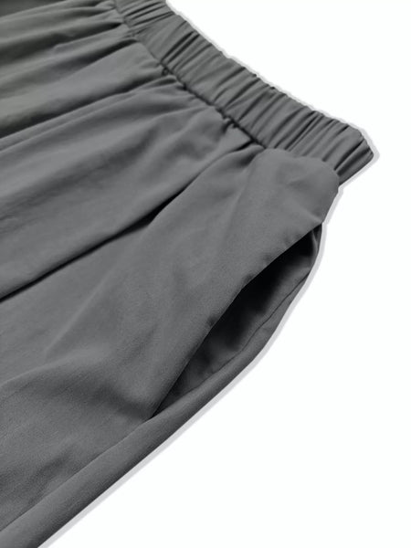 Wide Leg Pleated Detail Pants - Image 8