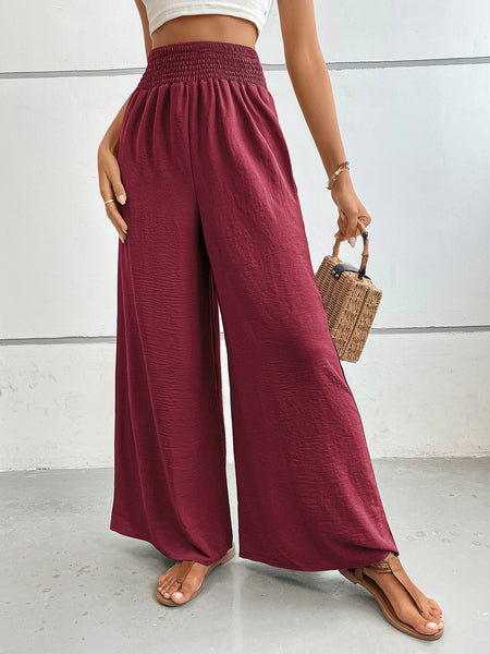 Perfee Wide Leg Pants with Pockets - Image 18