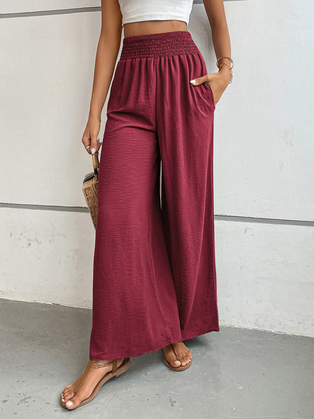 Perfee Wide Leg Pants with Pockets - Image 17