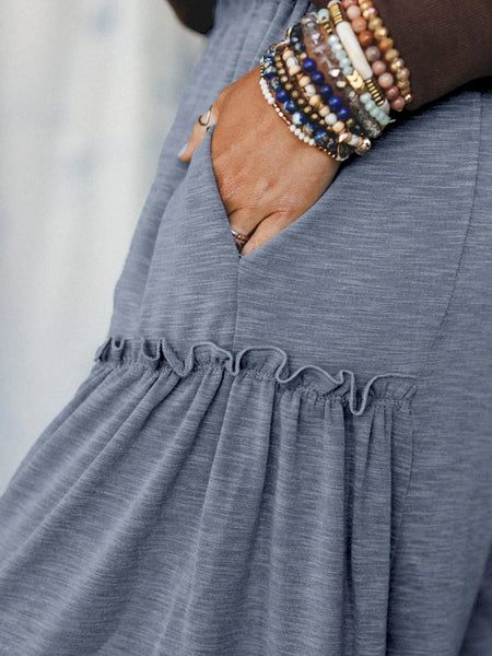 Casual Wide Leg Drawstring Pants - Image 5